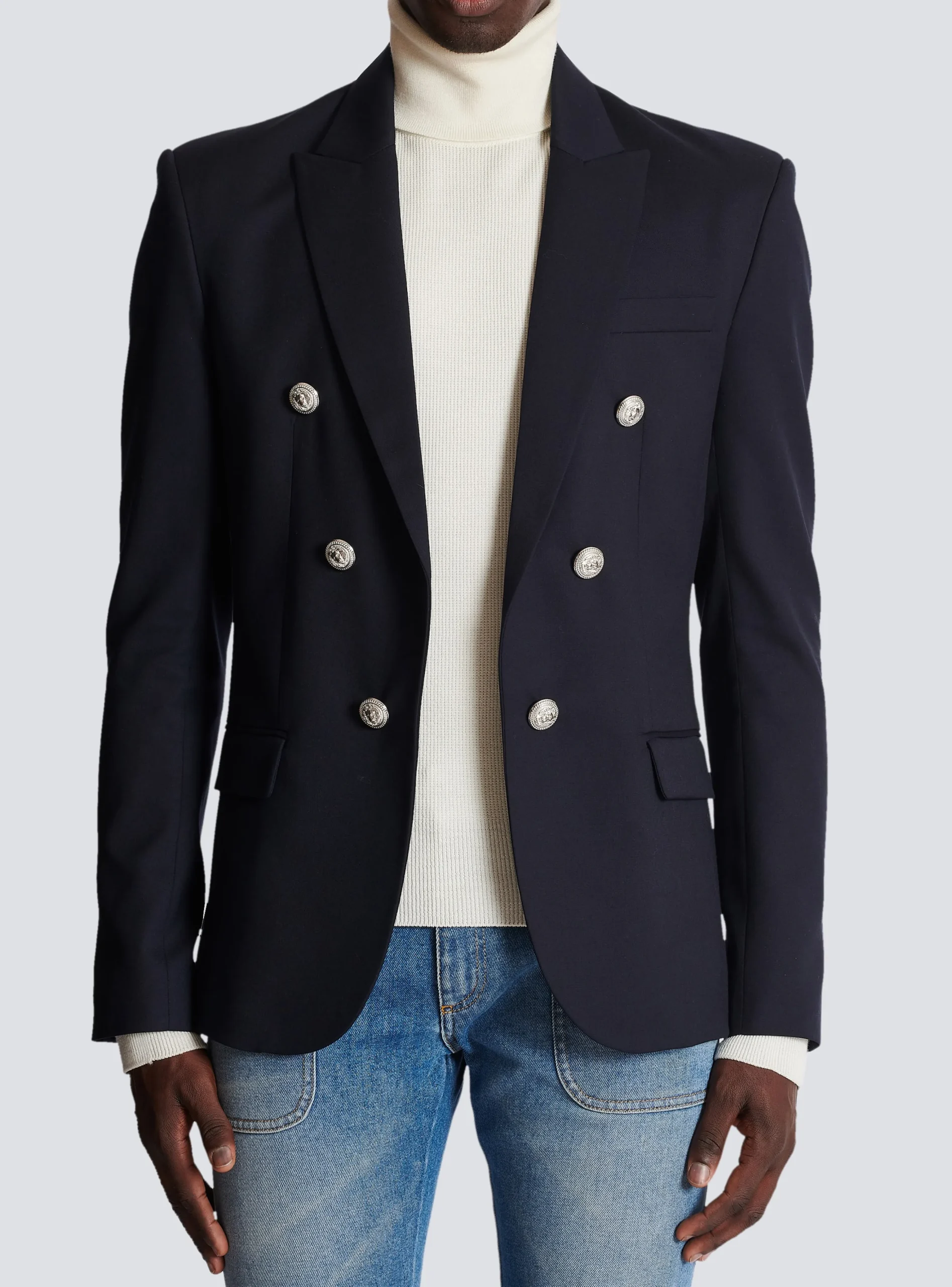 6-button Wool Jacket-Balmain Outlet