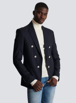 6-button Wool Jacket-Balmain Outlet