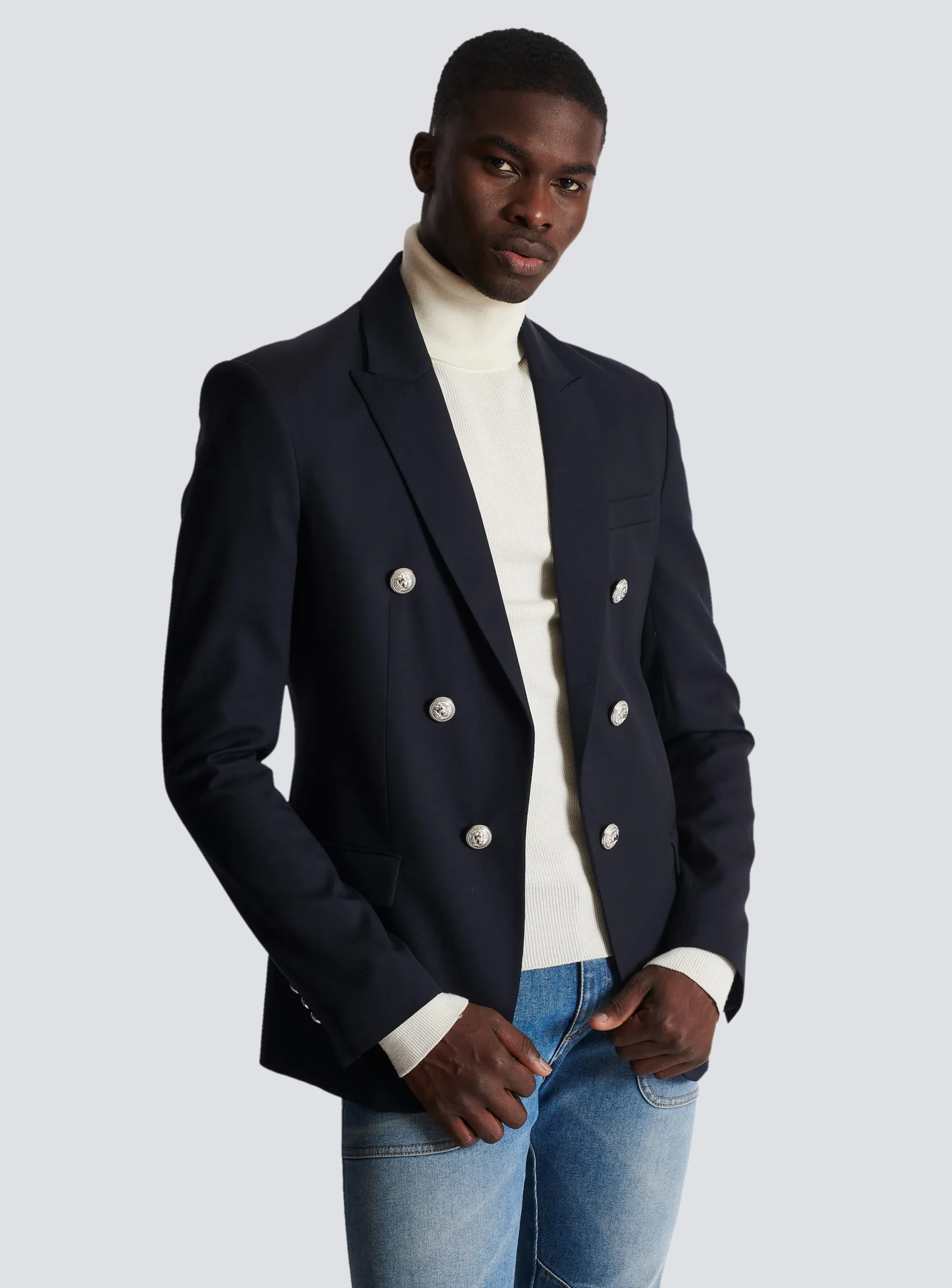6-button Wool Jacket-Balmain Outlet