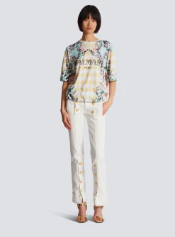 Buttoned Denim Jeans-Balmain Clearance