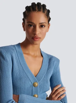 Buttoned Knit Cardigan-Balmain Hot