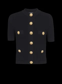 Buttoned Knit Cardigan-Balmain Clearance