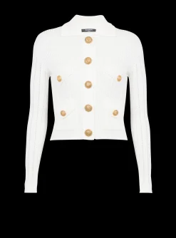 Buttoned Knit Cardigan-Balmain Online