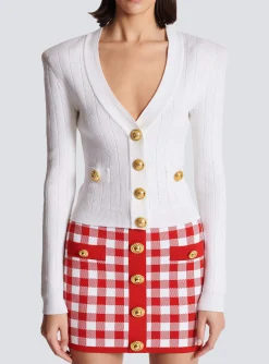 Buttoned Knit Cardigan-Balmain Best Sale
