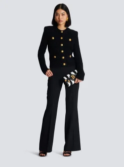 Buttons Tweed Jacket-Balmain Best Sale