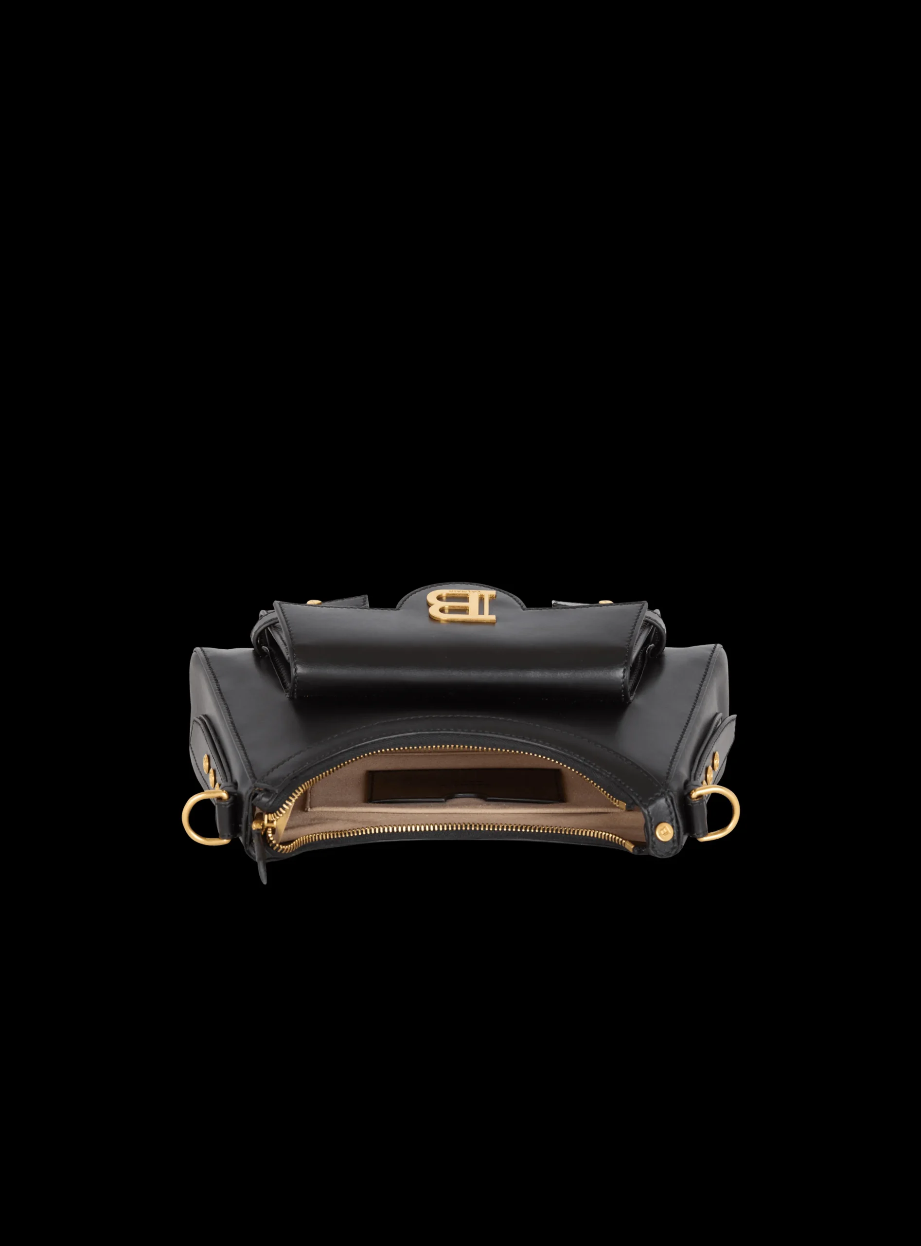 Calfskin B-Buzz Hobo Bag-Balmain Cheap