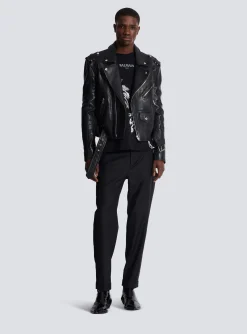 Calfskin Biker Jacket-Balmain Best