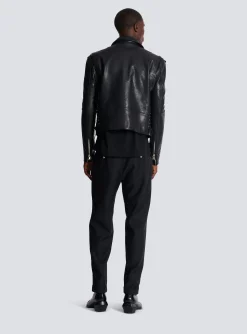 Calfskin Biker Jacket-Balmain Best