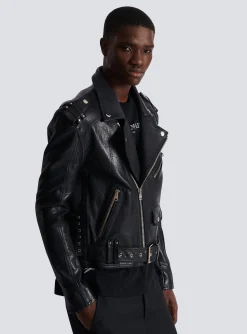 Calfskin Biker Jacket-Balmain Best