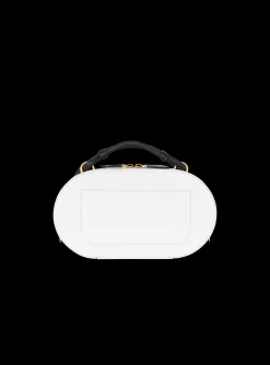 Calfskin Radio Bag With Signature And Embossed Grid Motif-Balmain Fashion