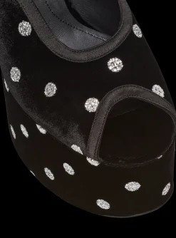 Cam Sandals In Velvet With Polka Dots-Balmain New