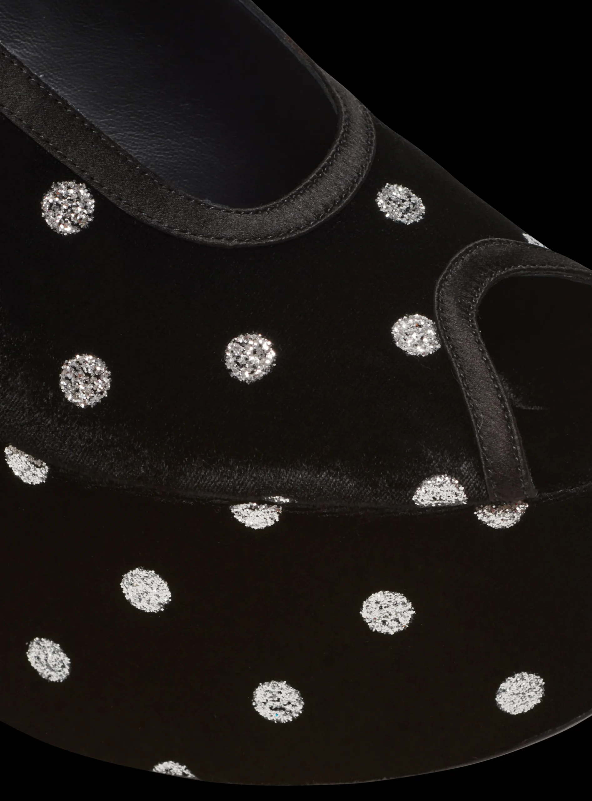Cam Sandals In Velvet With Polka Dots-Balmain New