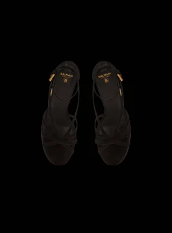 Cam Suede Platform Sandals-Balmain Hot