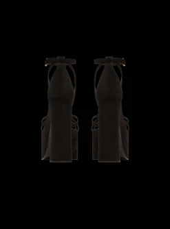 Cam Suede Platform Sandals-Balmain Hot