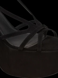 Cam Suede Platform Sandals-Balmain Hot