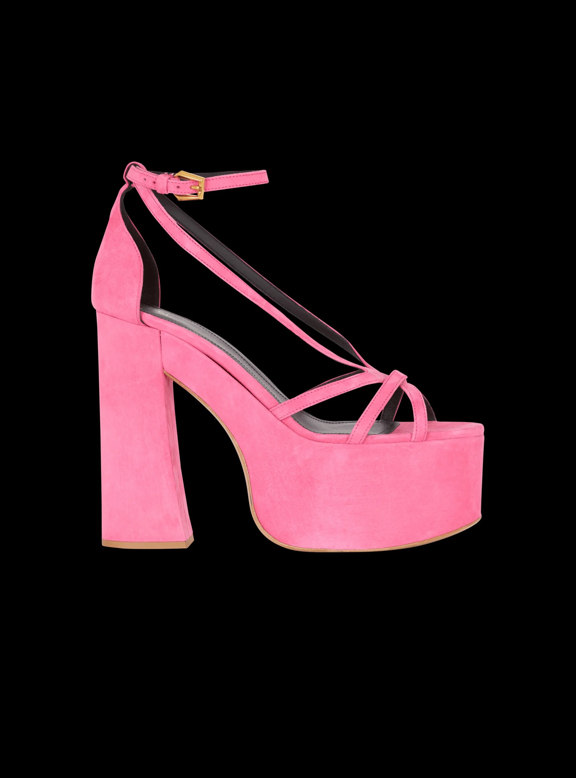 Cam Suede Platform Sandals-Balmain Outlet