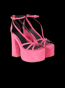 Cam Suede Platform Sandals-Balmain Outlet