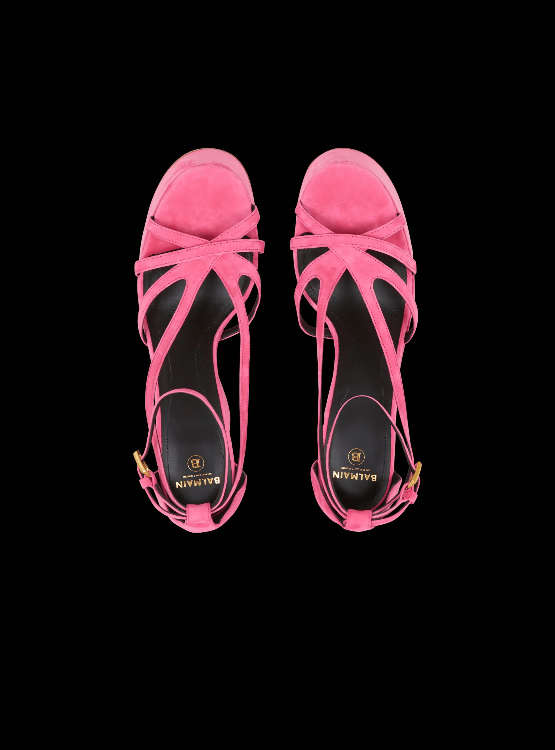 Cam Suede Platform Sandals-Balmain Outlet