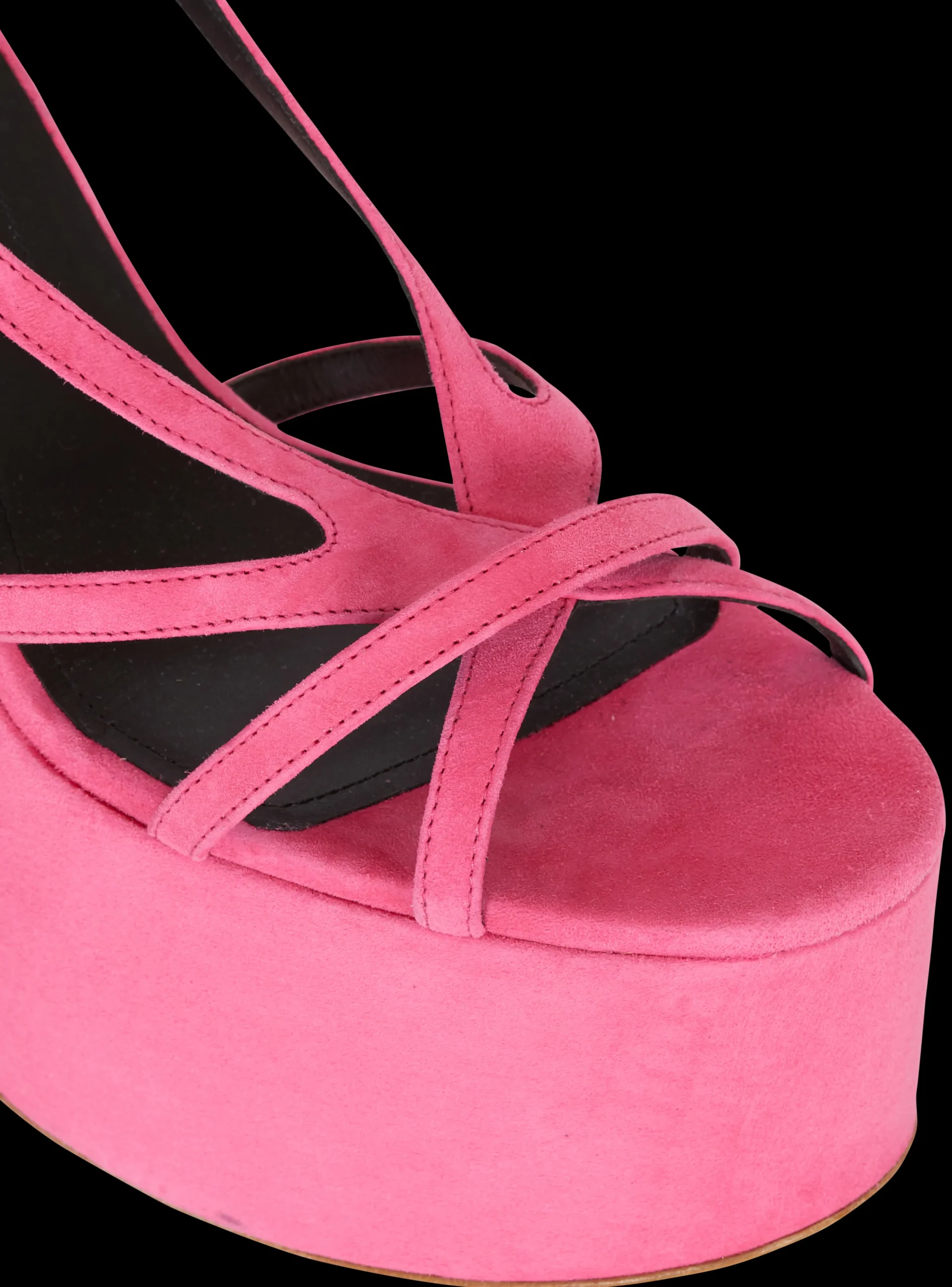 Cam Suede Platform Sandals-Balmain Outlet