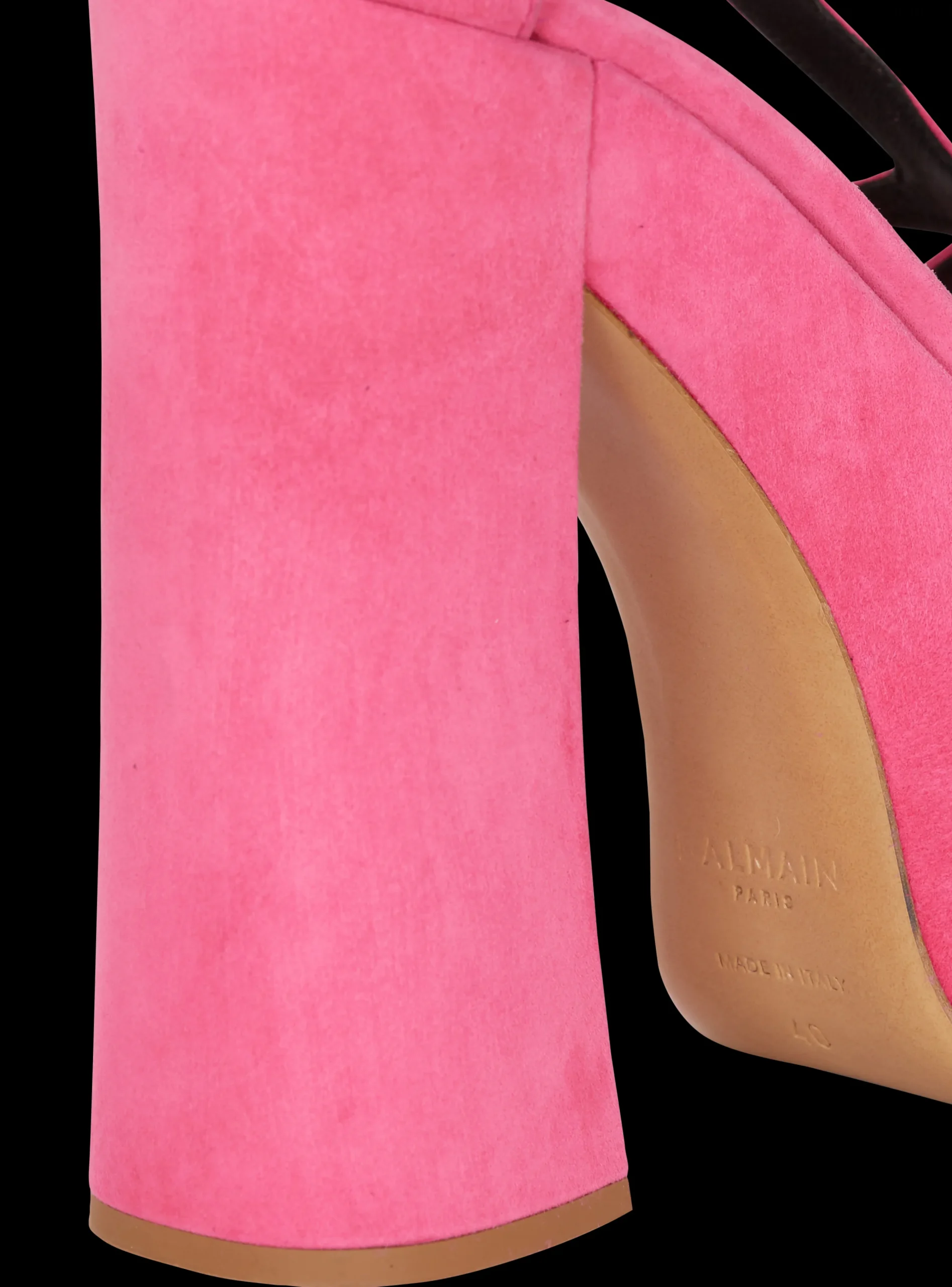 Cam Suede Platform Sandals-Balmain Outlet