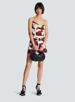 Cami Top With Roses Print-Balmain Cheap