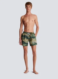 Camouflage Swim Shorts-Balmain Discount
