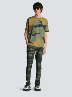 Camouflage Vintage T-shirt-Balmain Cheap