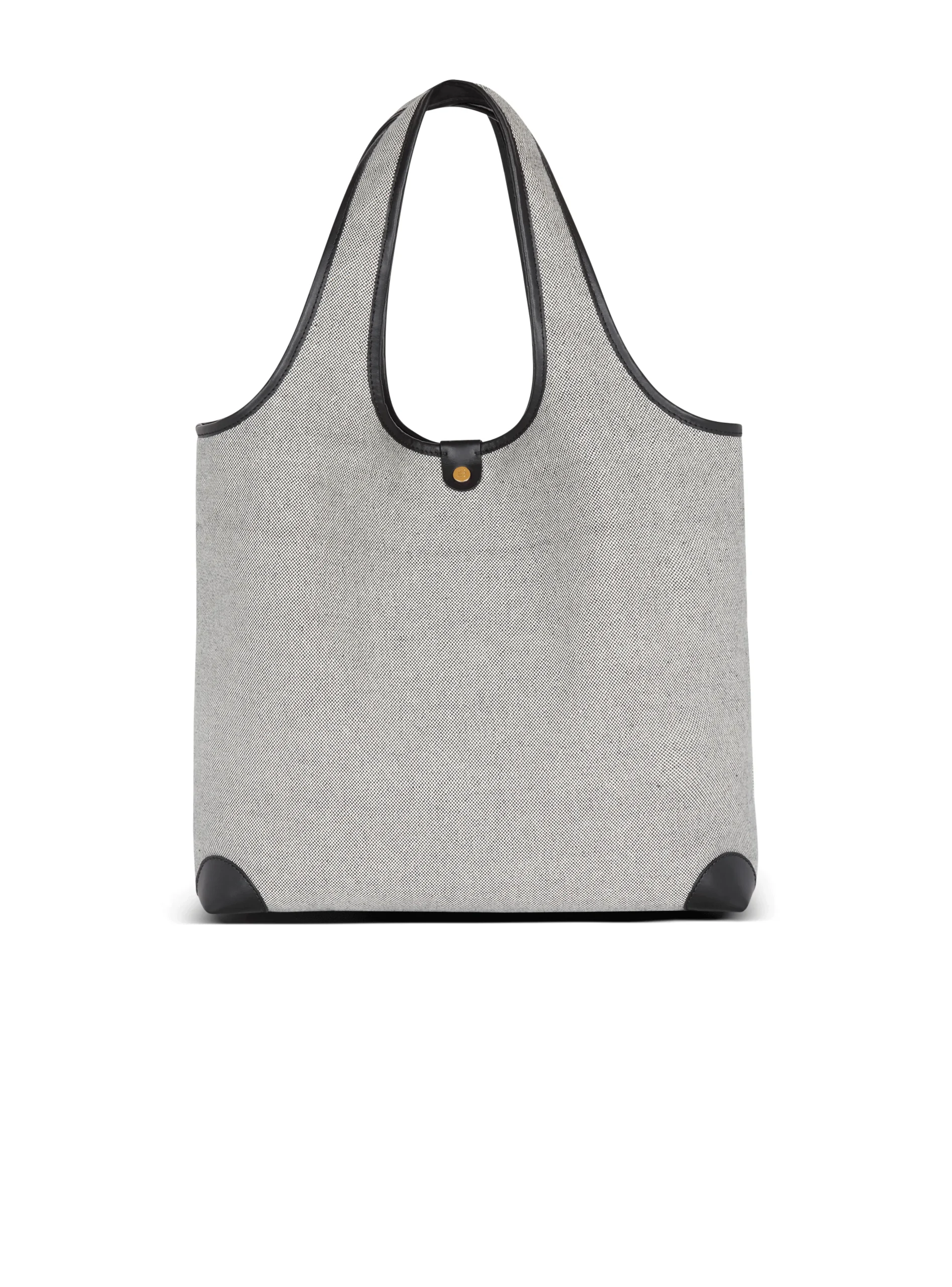 Canvas And Leather B-army Grocery Bag-Balmain Clearance