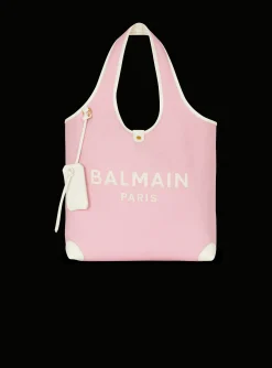 Canvas And Leather B-army Grocery Bag-Balmain Sale