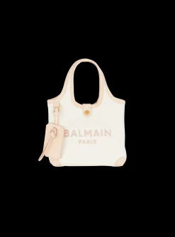 Canvas And Leather B-army Grocery Bag-Balmain Clearance