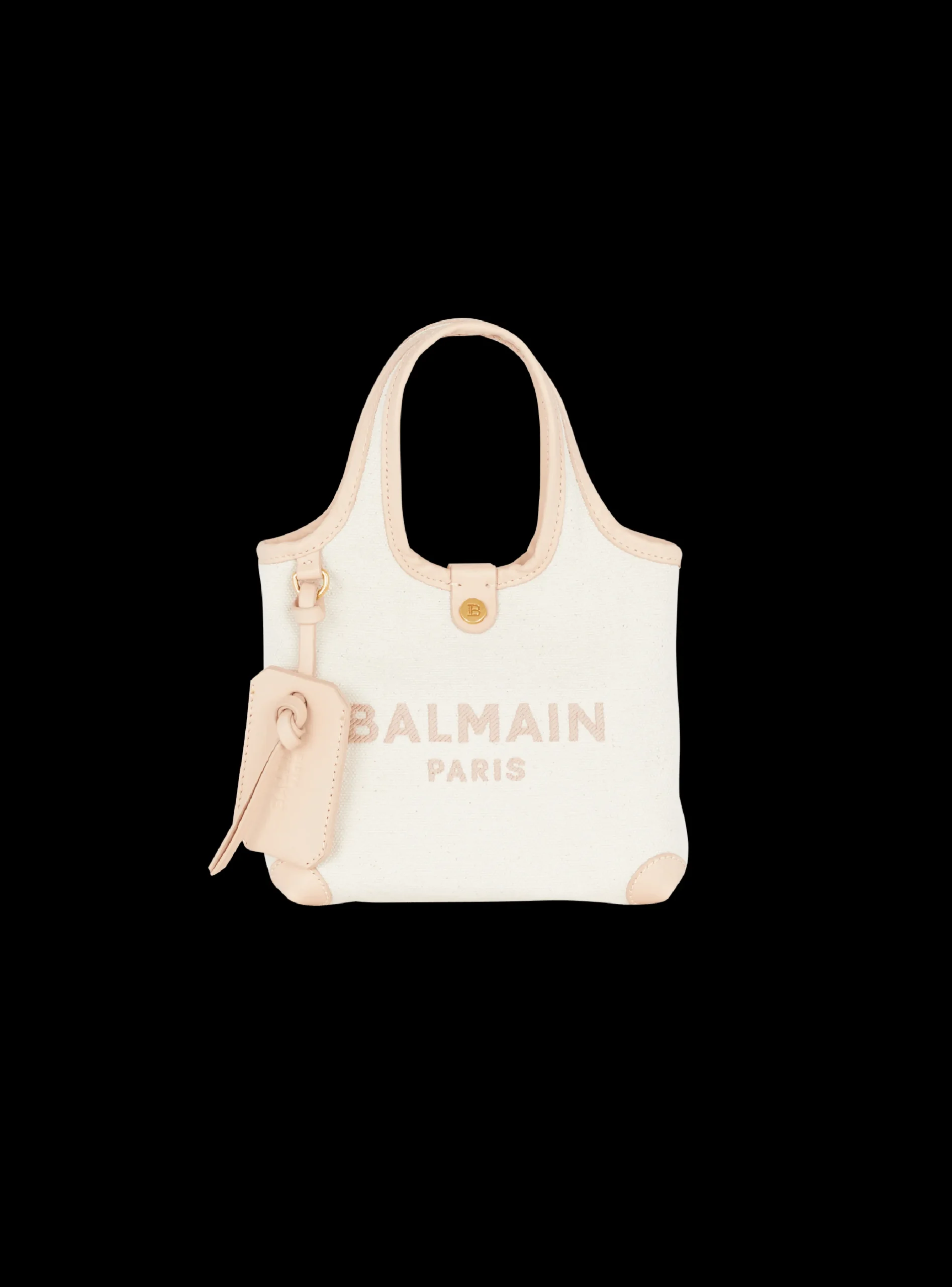 Canvas And Leather B-army Grocery Bag-Balmain Clearance