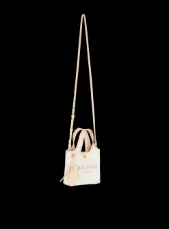 Canvas And Leather B-army Grocery Bag-Balmain Clearance