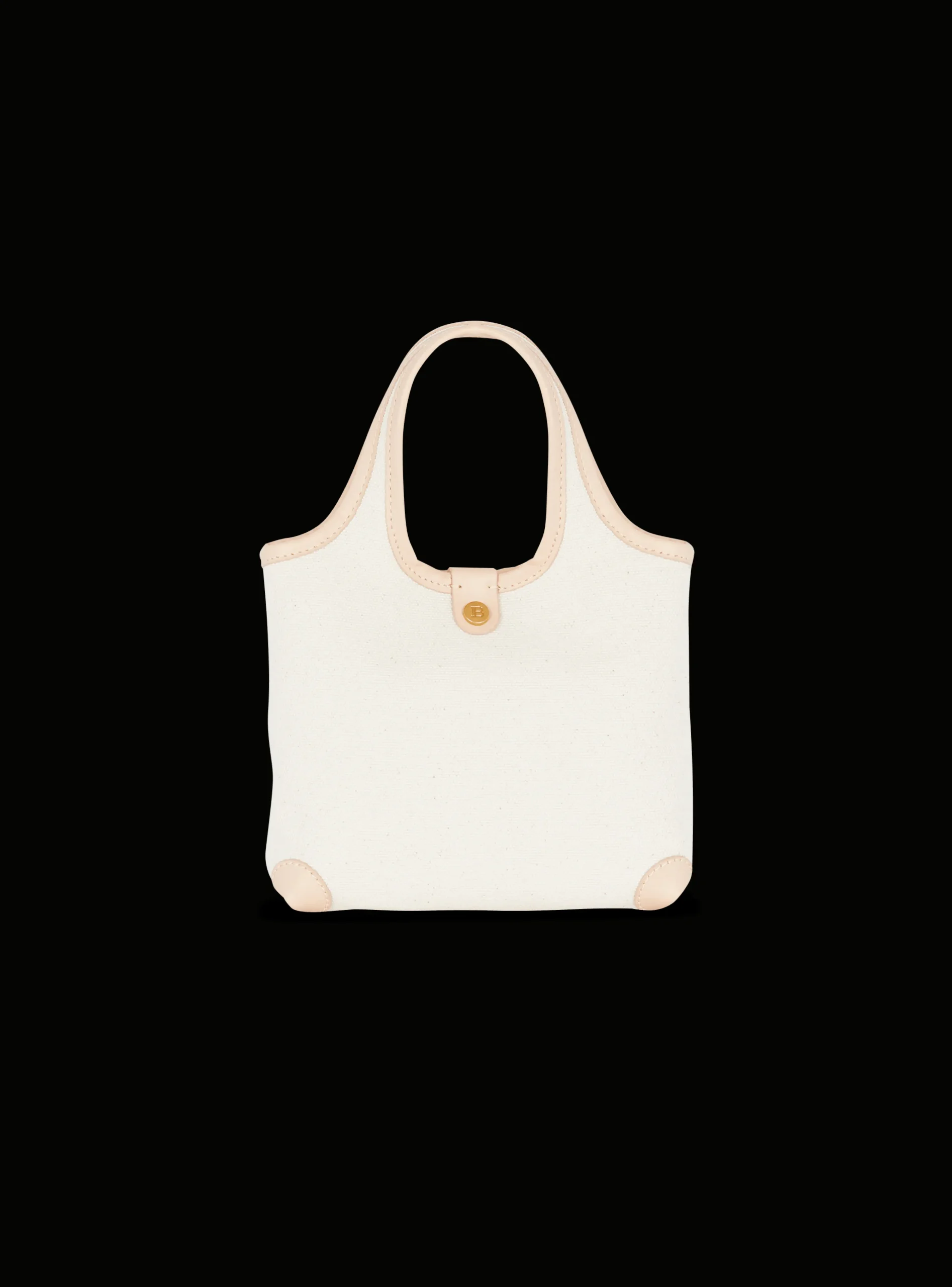 Canvas And Leather B-army Grocery Bag-Balmain Clearance