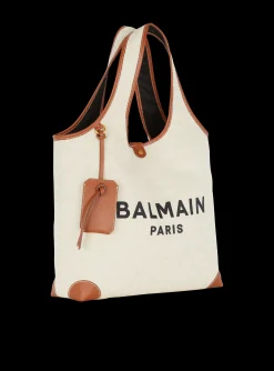 Canvas And Leather B-army Grocery Bag-Balmain Hot