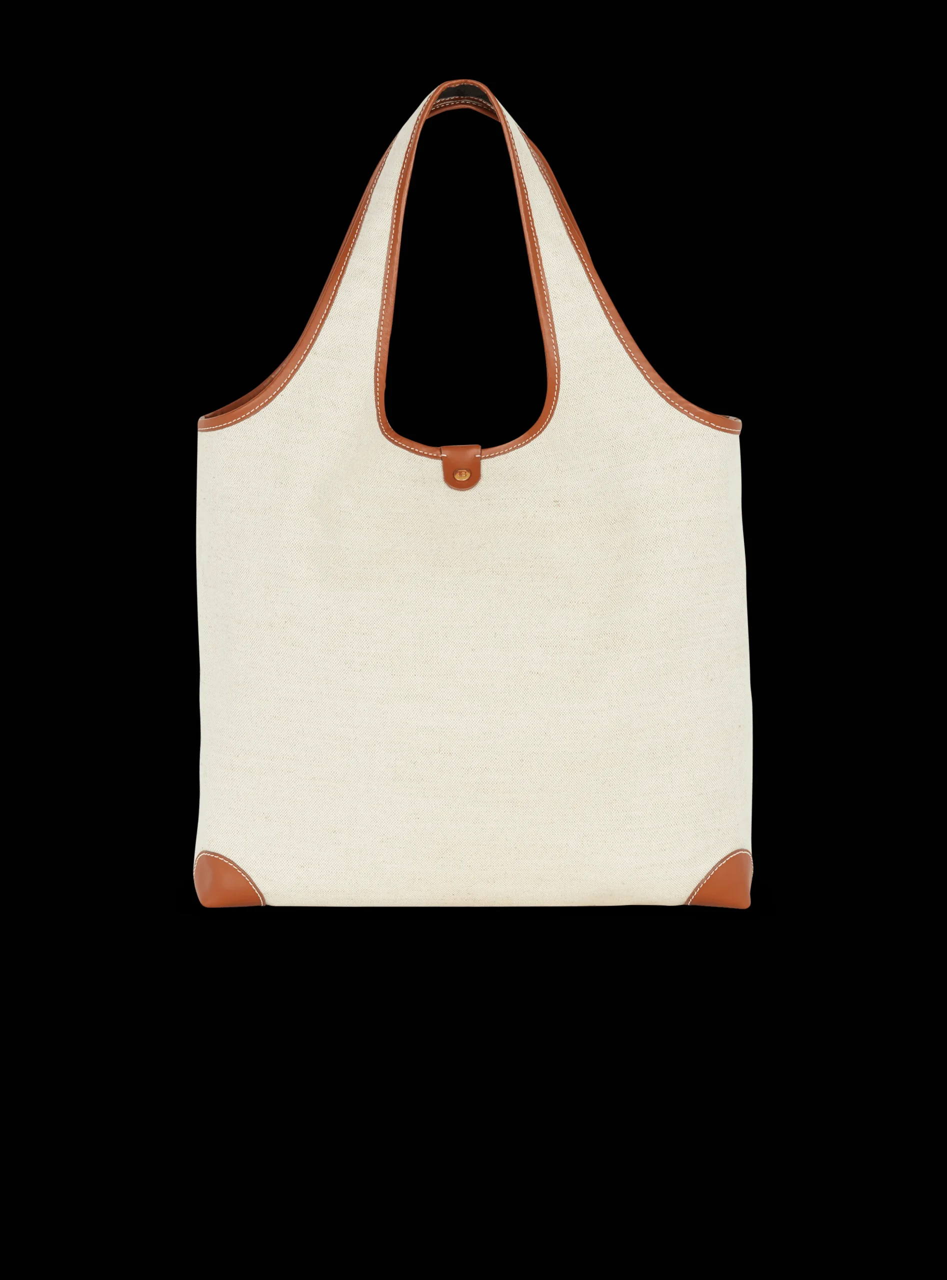 Canvas And Leather B-army Grocery Bag-Balmain Hot