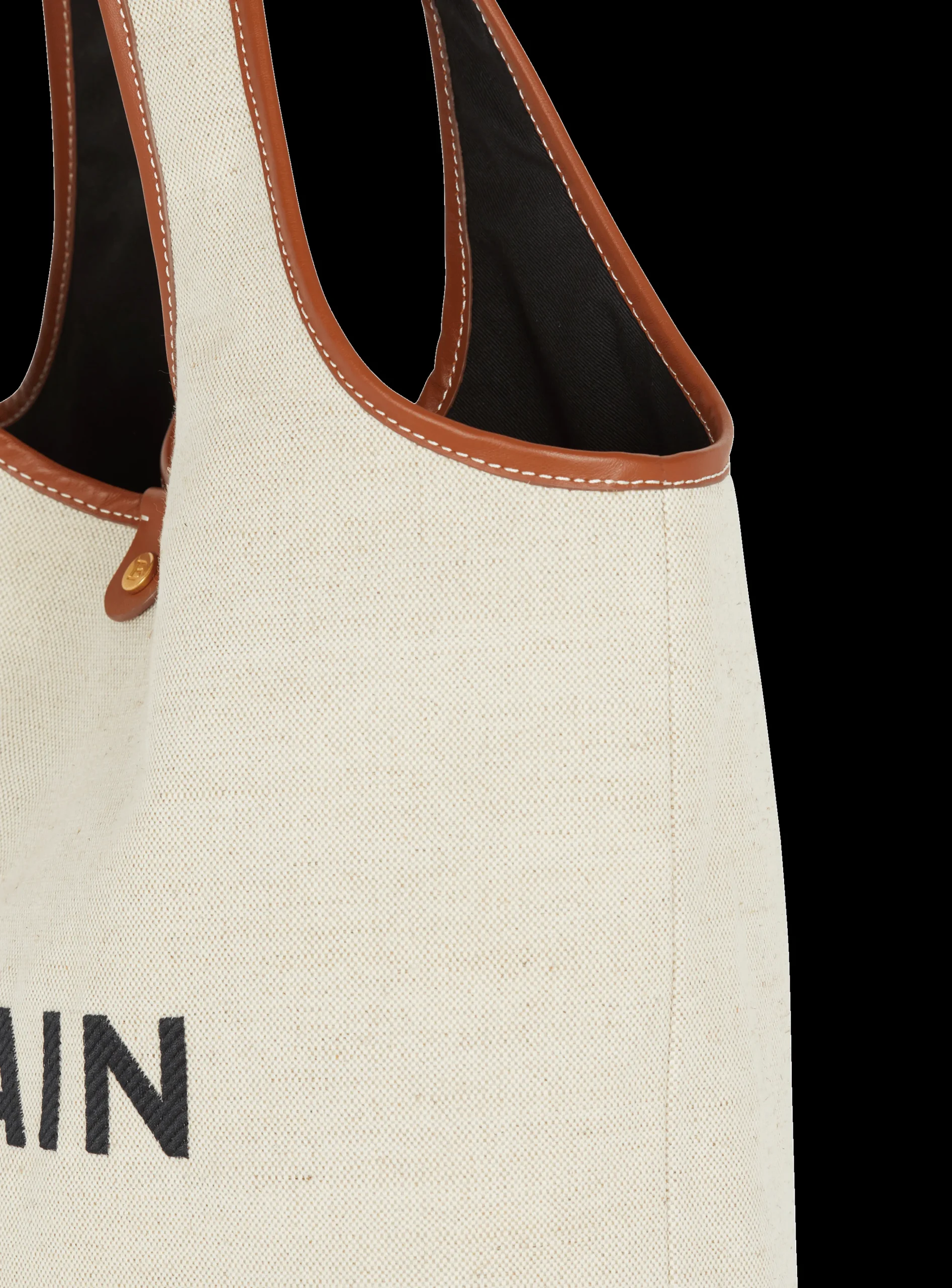 Canvas And Leather B-army Grocery Bag-Balmain Hot