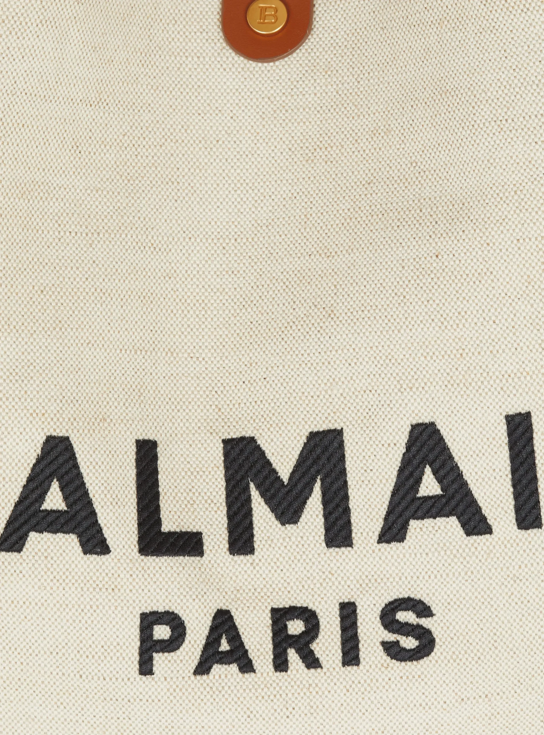 Canvas And Leather B-army Grocery Bag-Balmain Hot