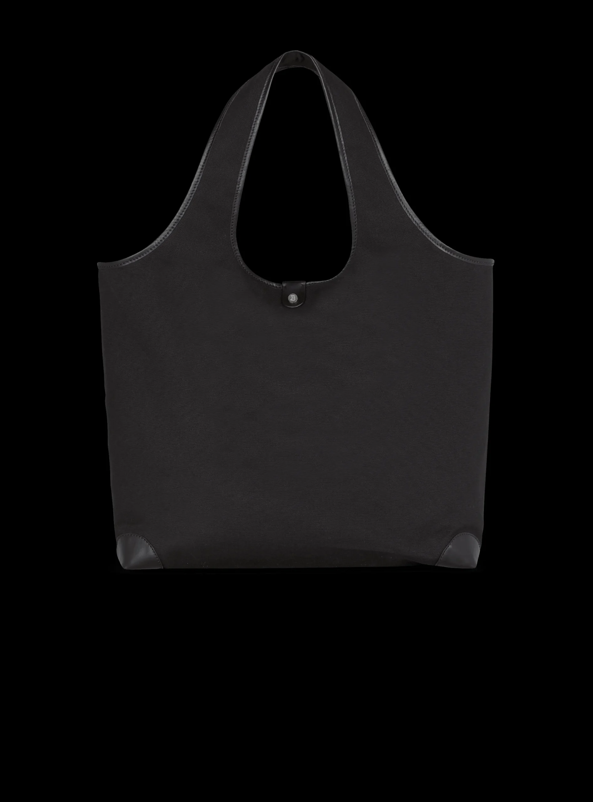 Canvas And Leather Grocery Bag-Balmain Clearance