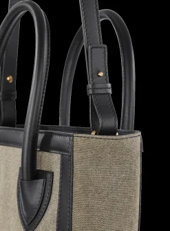 Canvas B-Army 26 Bag With Leather Panels-Balmain Fashion