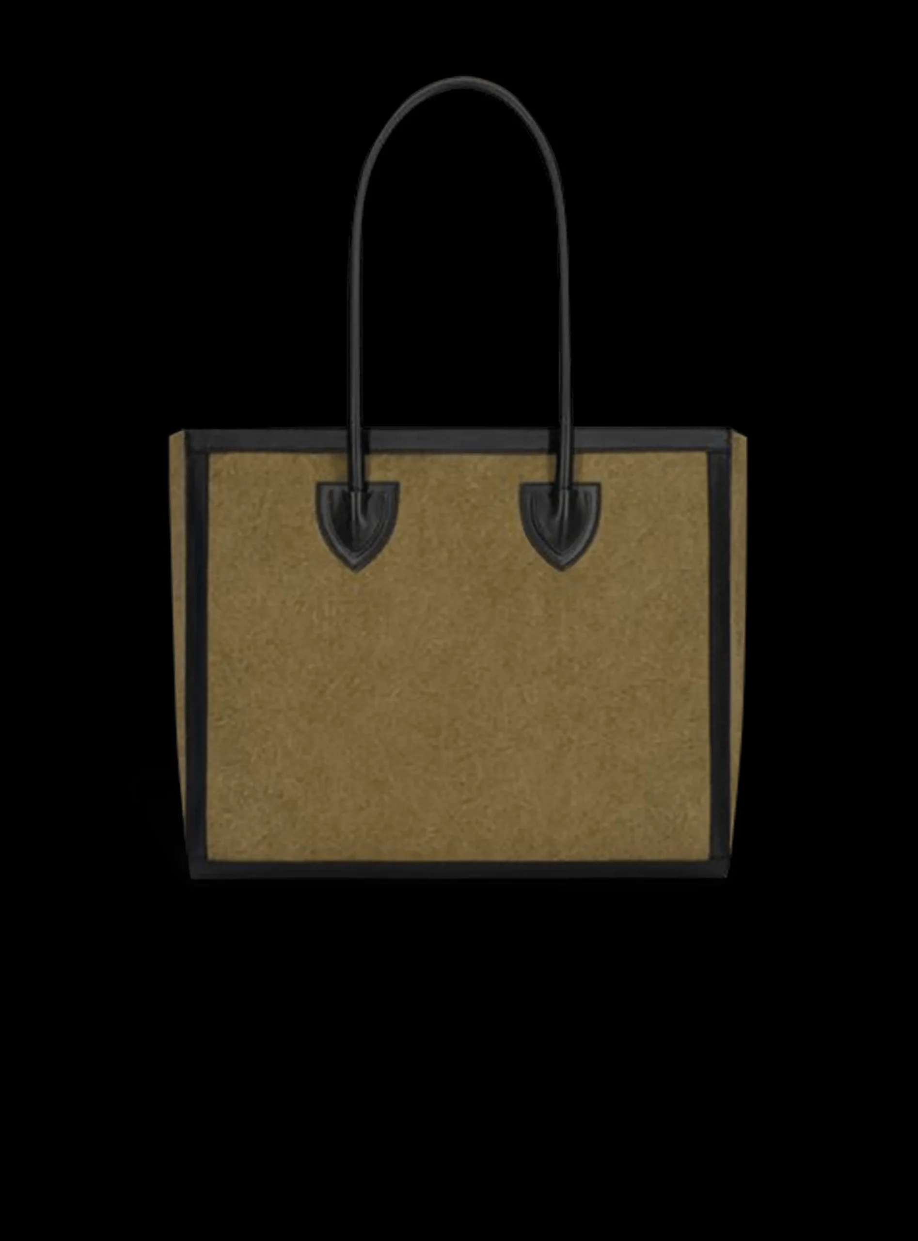 Canvas B-Army 42 Tote With Leather Panels-Balmain New