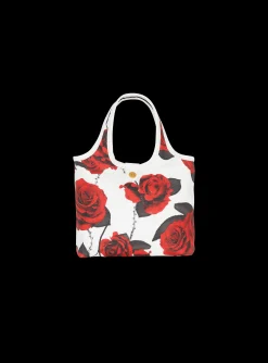 Canvas B-Army Mini Grocery Bag With A Roses Print-Balmain Flash Sale