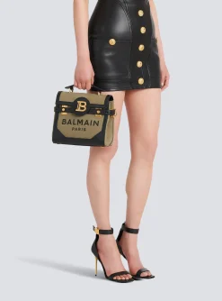 Canvas B-Buzz 23 Bag With Leather Panels-Balmain Cheap