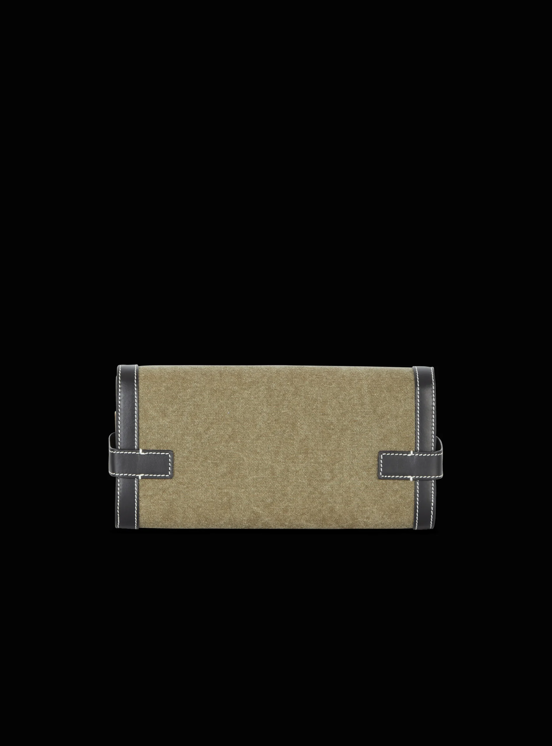 Canvas B-Buzz 23 Clutch Bag With Leather Panels-Balmain Fashion