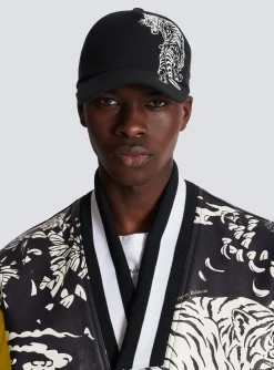 Cap With Printed Tiger-Balmain Clearance