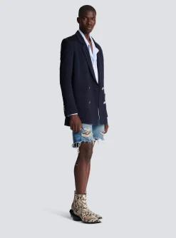 Casual Mini Monogram Blazer-Balmain Fashion
