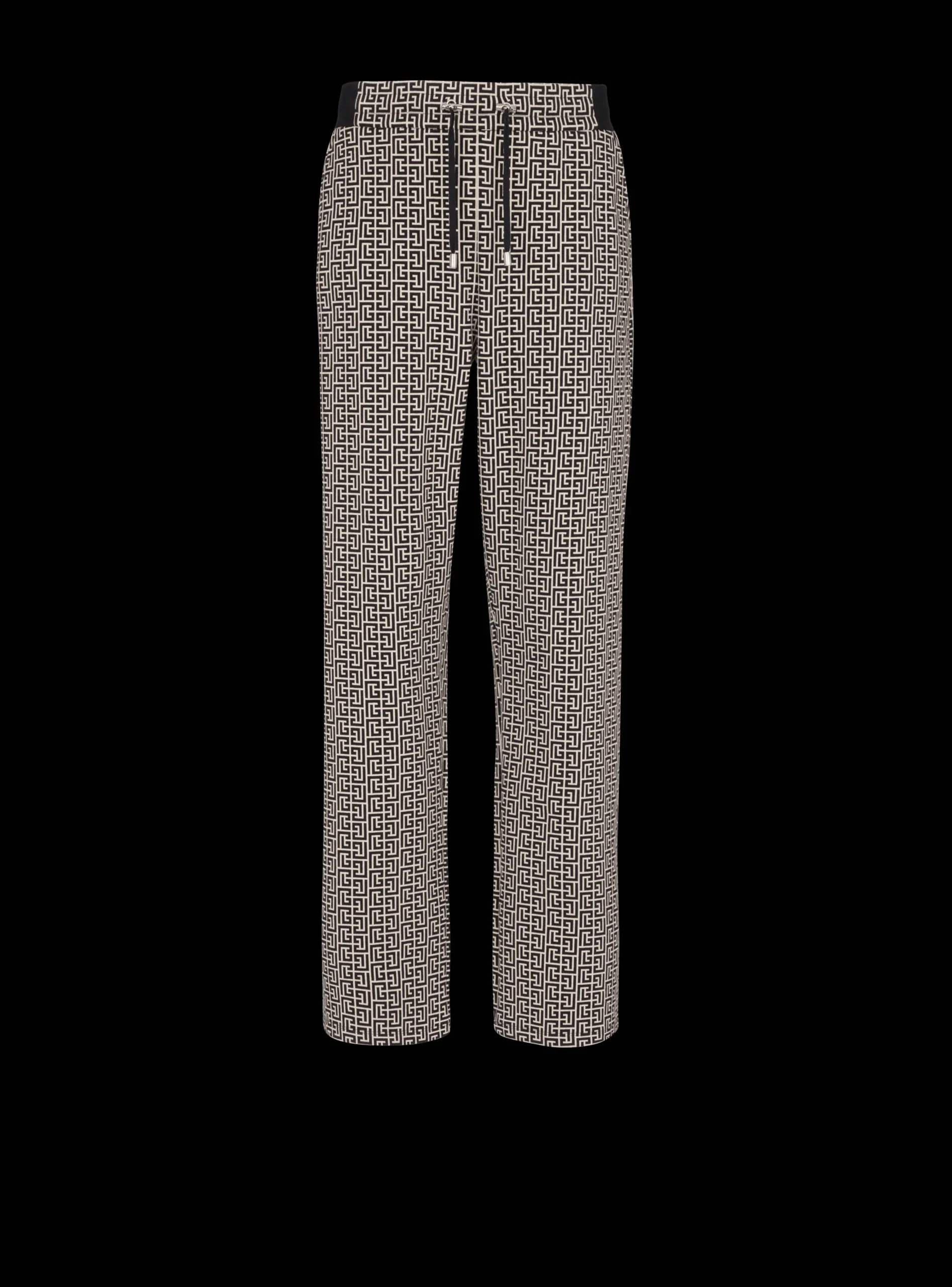 Casual Monogram Jacquard Trousers-Balmain Cheap