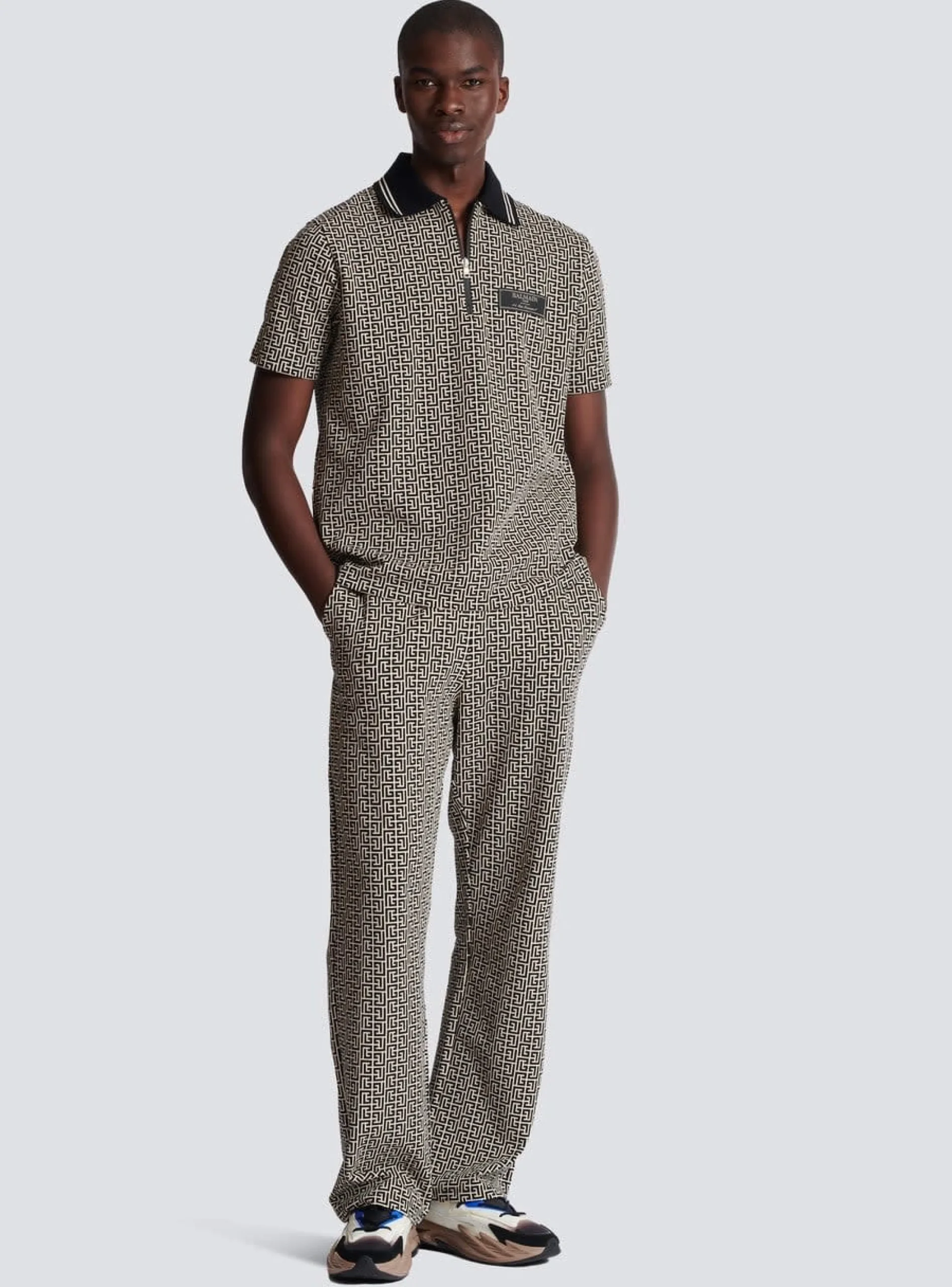 Casual Monogram Jacquard Trousers-Balmain Cheap