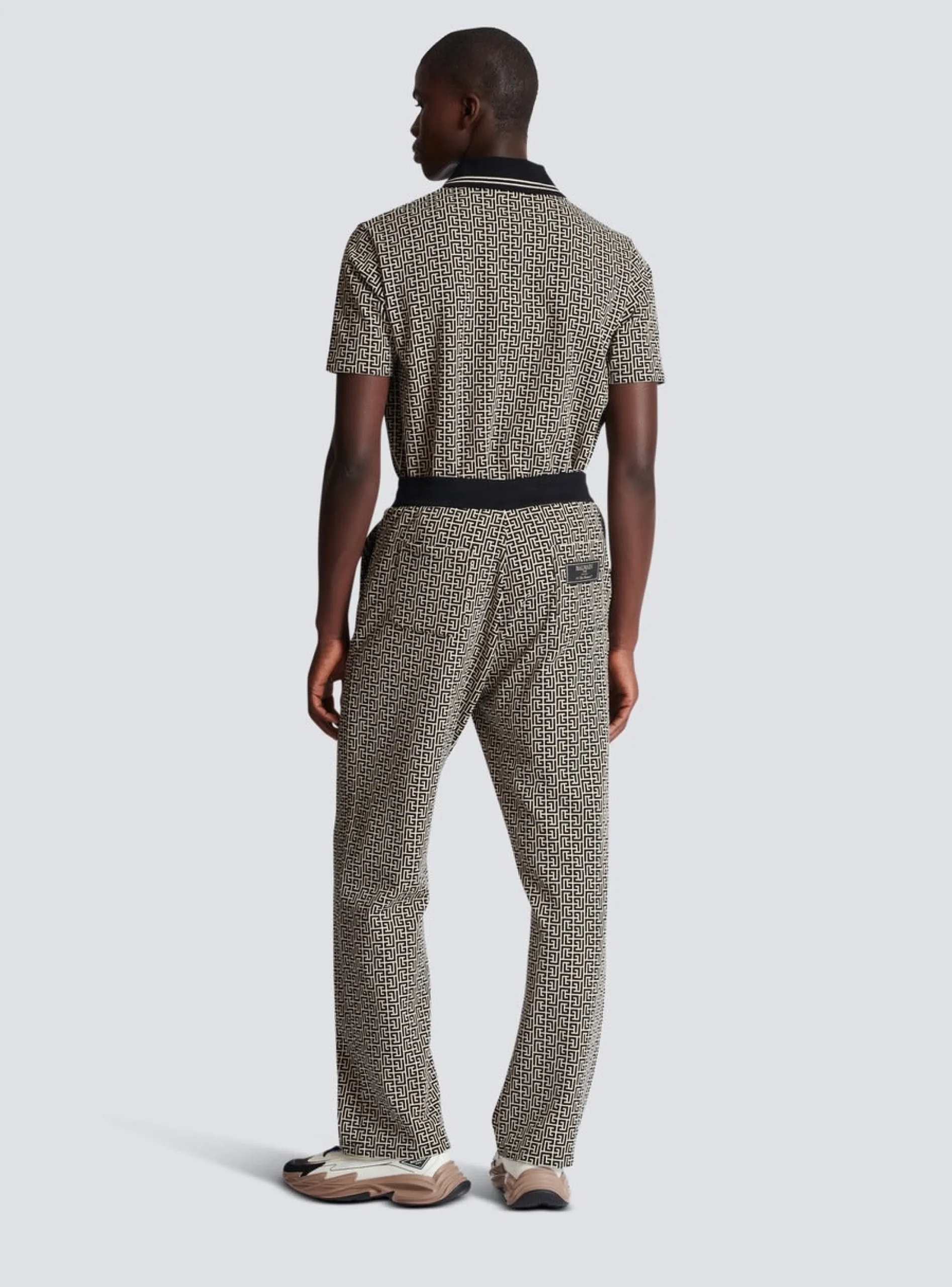 Casual Monogram Jacquard Trousers-Balmain Cheap