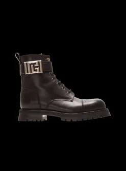 Charlie Leather Ranger Boots-Balmain Cheap