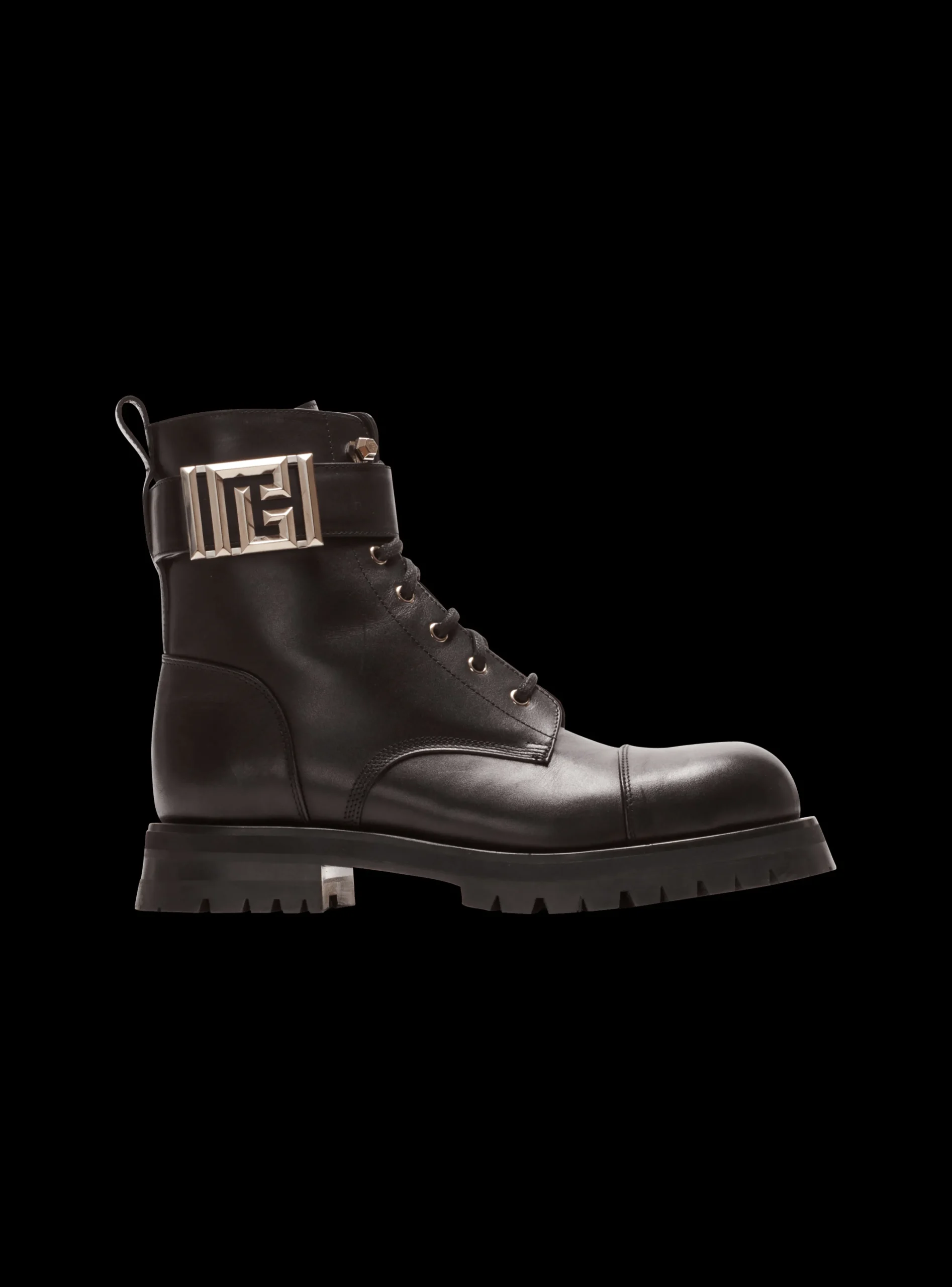 Charlie Leather Ranger Boots-Balmain Cheap